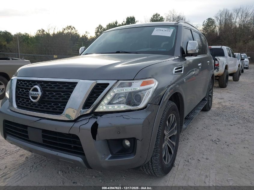 2019 Nissan Armada Sl VIN: JN8AY2ND2K9090422 Lot: 43947623