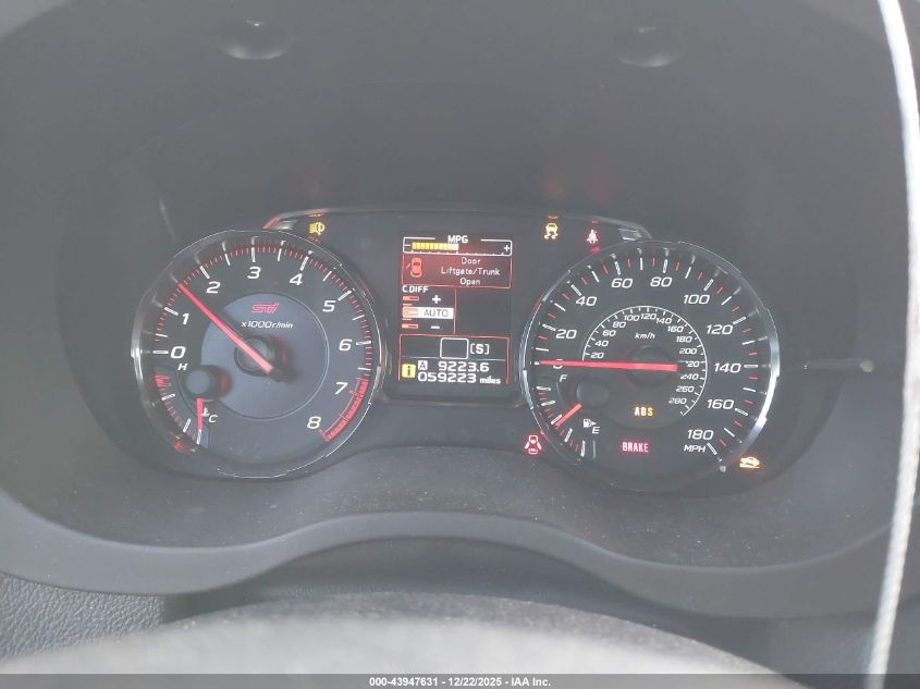 2020 Subaru Wrx Sti Limited VIN: JF1VA2Y6XL9829137 Lot: 43947631