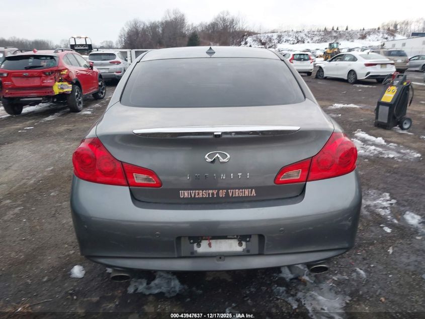 2013 Infiniti G37X VIN: JN1CV6ARXDM768827 Lot: 43947637