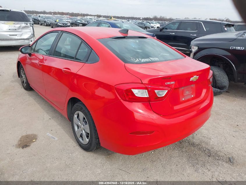 2017 Chevrolet Cruze Ls Auto VIN: 1G1BC5SM9H7128620 Lot: 43947645