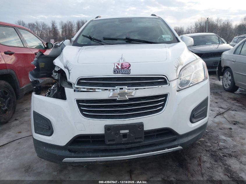 2016 Chevrolet Trax Lt VIN: KL7CJPSBXGB629357 Lot: 43947647