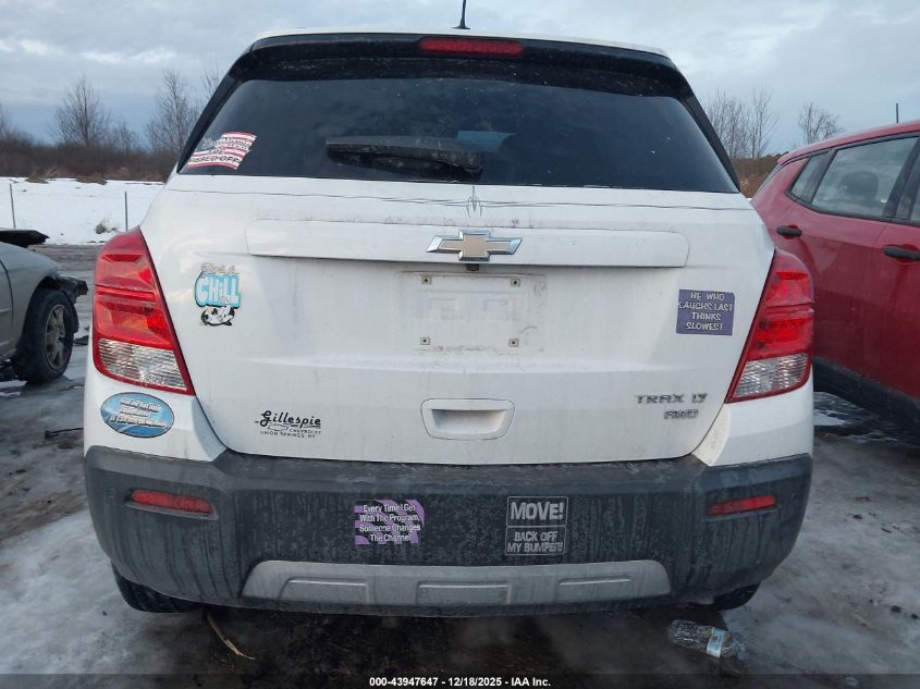 2016 Chevrolet Trax Lt VIN: KL7CJPSBXGB629357 Lot: 43947647
