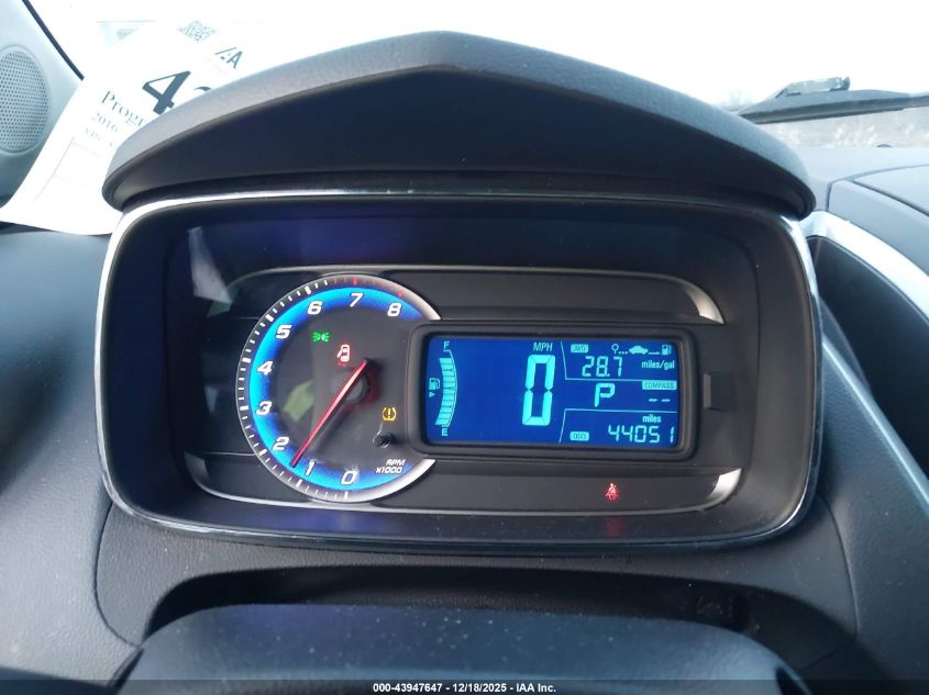 2016 Chevrolet Trax Lt VIN: KL7CJPSBXGB629357 Lot: 43947647