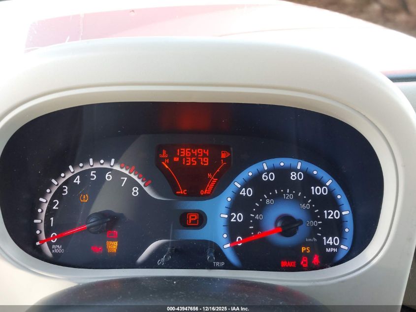 2014 Nissan Cube 1.8 S VIN: JN8AZ2KR3ET353361 Lot: 43947656