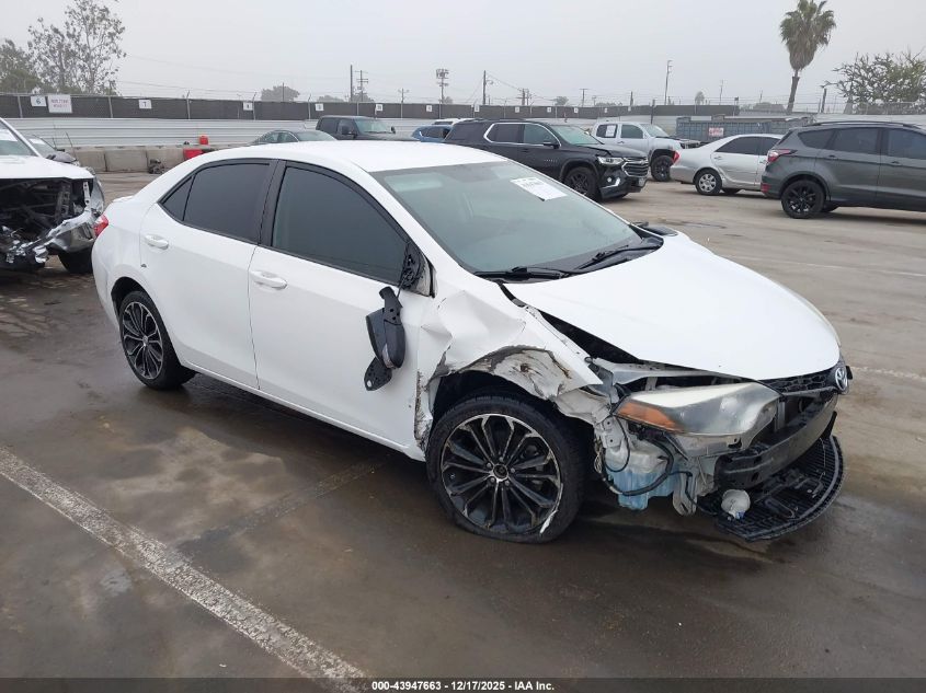 2016 Toyota Corolla S Plus VIN: 5YFBURHE2GP460245 Lot: 43947663