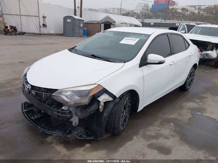 2016 Toyota Corolla S Plus VIN: 5YFBURHE2GP460245 Lot: 43947663