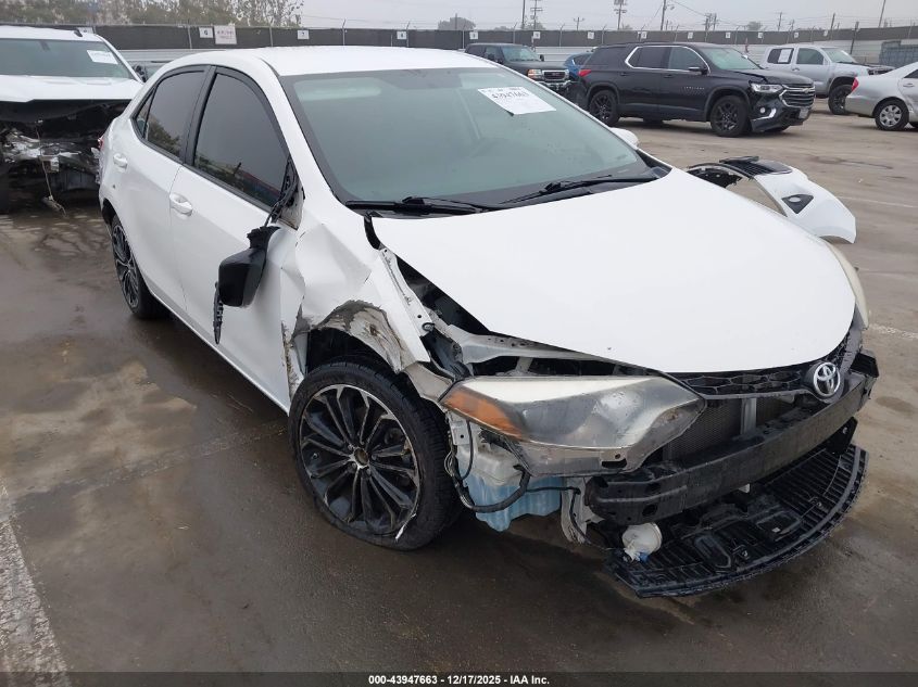 2016 Toyota Corolla S Plus VIN: 5YFBURHE2GP460245 Lot: 43947663