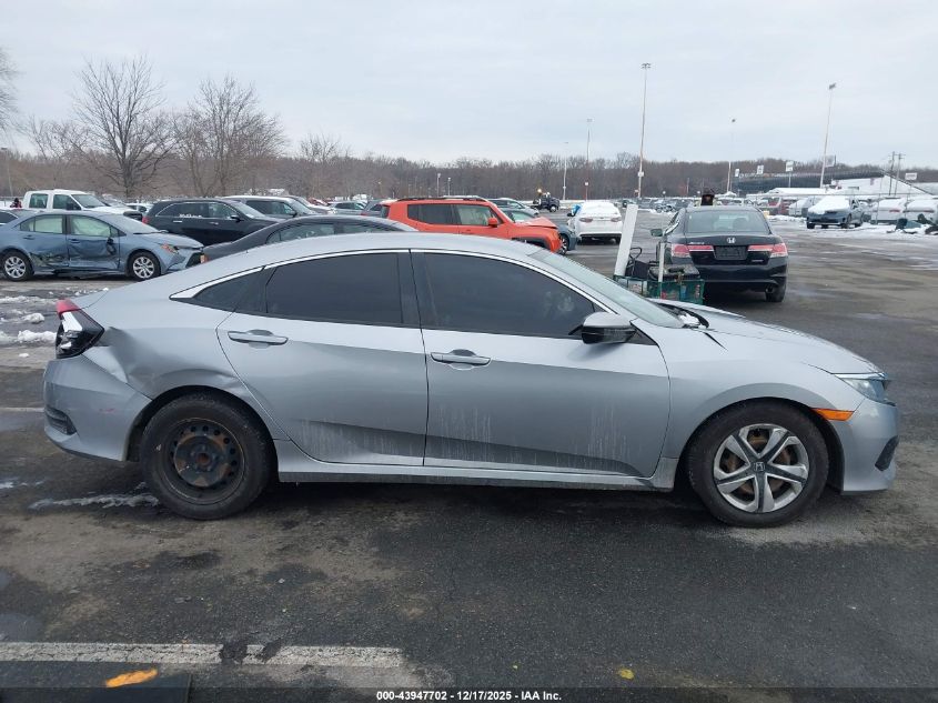 2018 Honda Civic Lx VIN: 19XFC2E59JE009256 Lot: 43947702