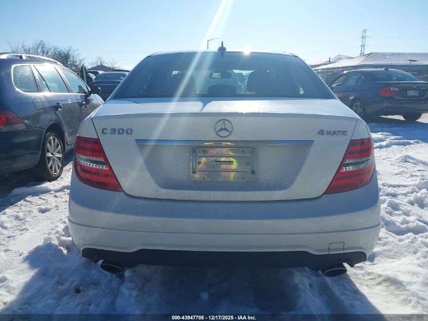 2013 Mercedes-Benz C 300 Sport 4Matic VIN: WDDGF8AB6DR281949 Lot: 43947708
