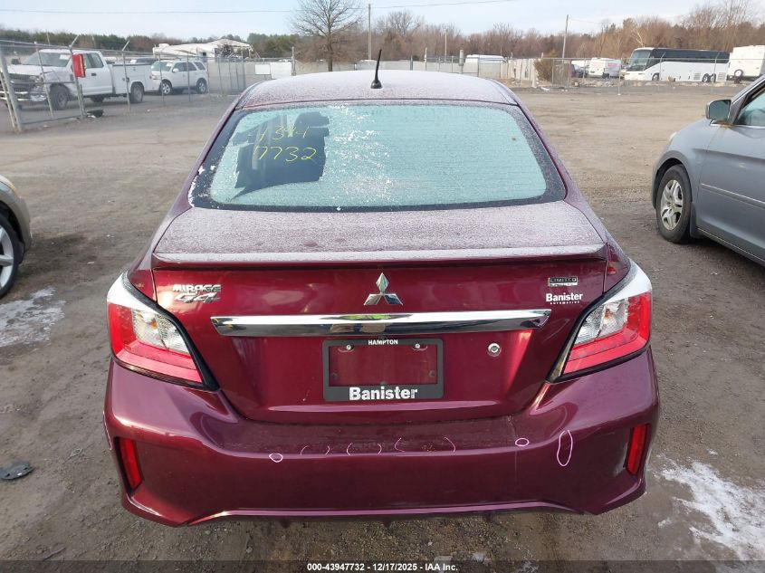 2021 Mitsubishi Mirage G4 Carbonite Edition/Es/Le VIN: ML32FUFJ6MHF03687 Lot: 43947732