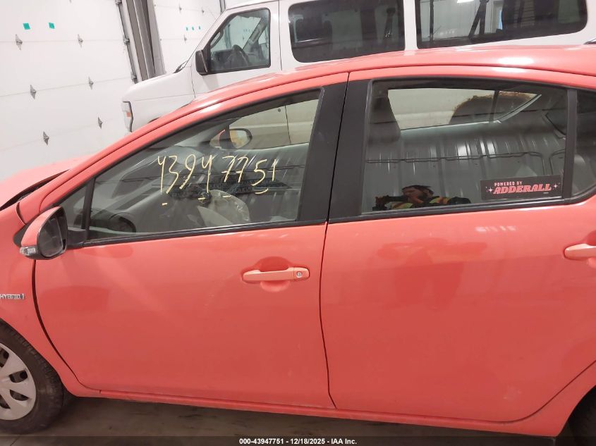 2013 Toyota Prius C Two VIN: JTDKDTB35D1051161 Lot: 43947751