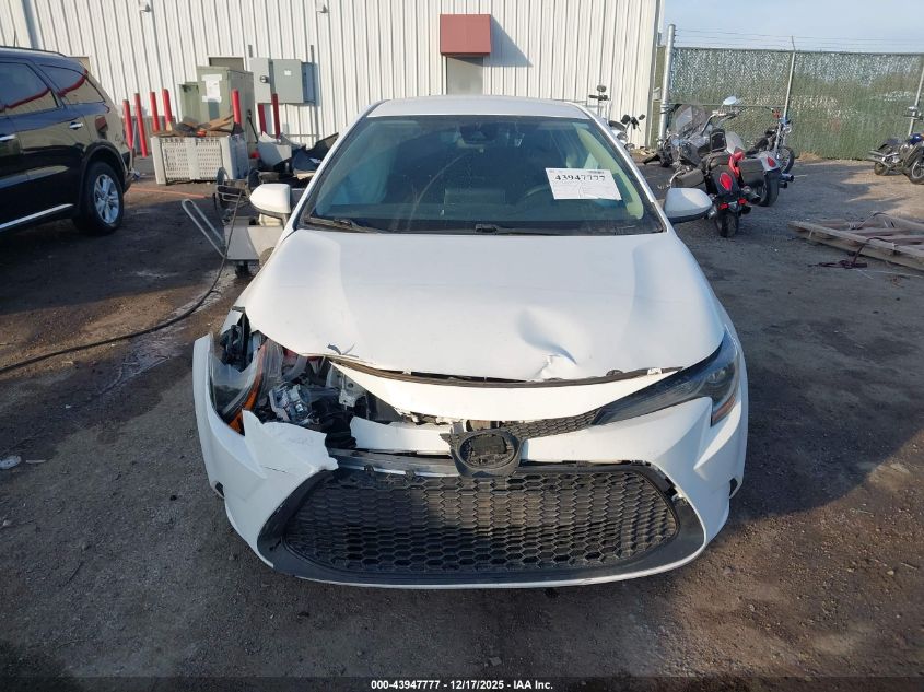 2020 Toyota Corolla Le VIN: 5YFEPRAE3LP110602 Lot: 43947777