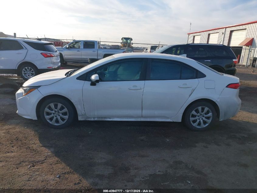 2020 Toyota Corolla Le VIN: 5YFEPRAE3LP110602 Lot: 43947777
