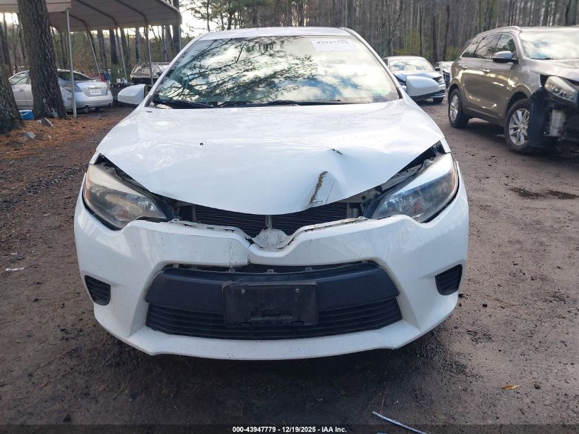 2014 Toyota Corolla Le VIN: 5YFBURHE5EP145176 Lot: 43947779