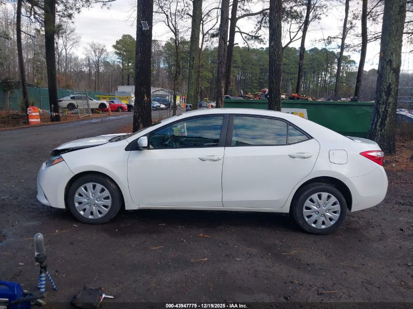 2014 Toyota Corolla Le VIN: 5YFBURHE5EP145176 Lot: 43947779