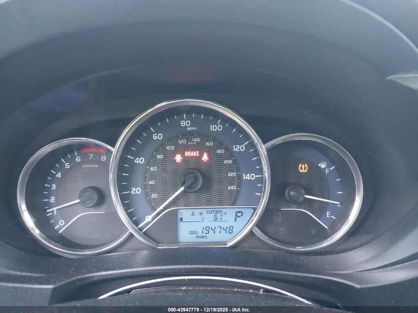 2014 Toyota Corolla Le VIN: 5YFBURHE5EP145176 Lot: 43947779