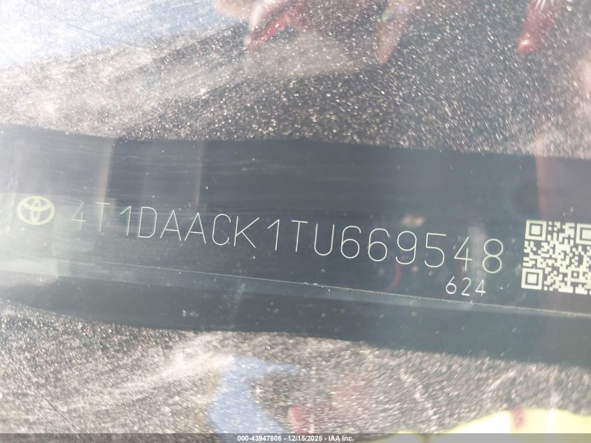 2026 Toyota Camry - 4T1DAACK1TU669548