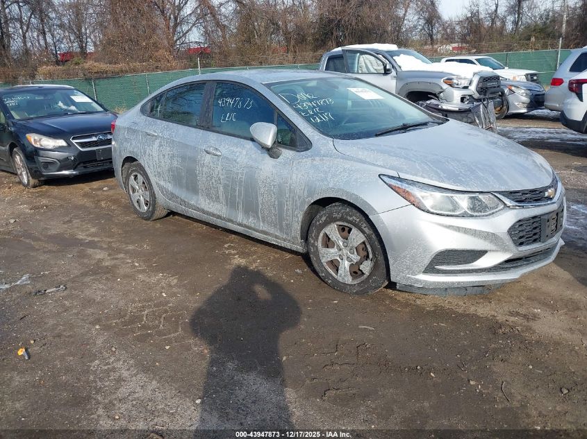 2017 Chevrolet Cruze Ls Auto VIN: 1G1BC5SM5H7271452 Lot: 43947873