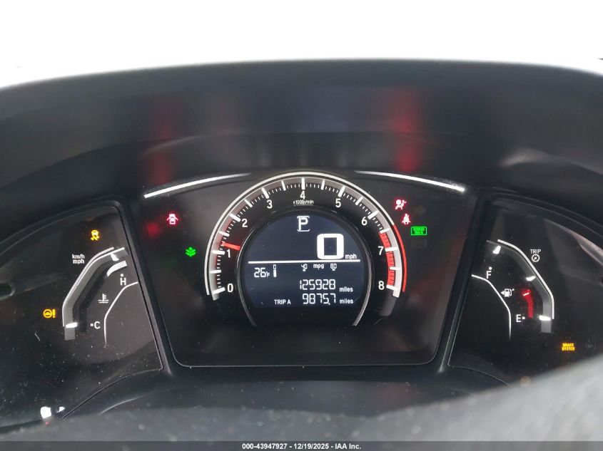 2017 Honda Civic Lx VIN: SHHFK7H21HU206975 Lot: 43947927