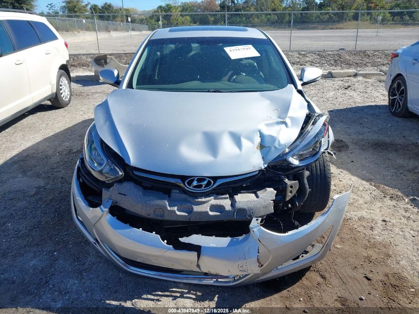 2015 Hyundai Elantra Sport VIN: KMHDH4AHXFU342526 Lot: 43947949