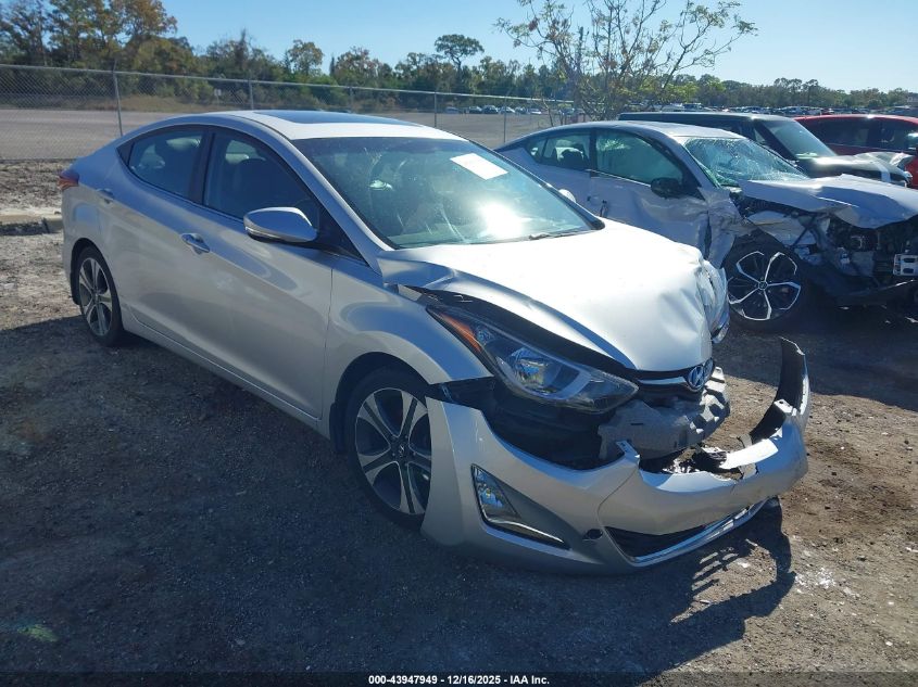 2015 Hyundai Elantra Sport VIN: KMHDH4AHXFU342526 Lot: 43947949