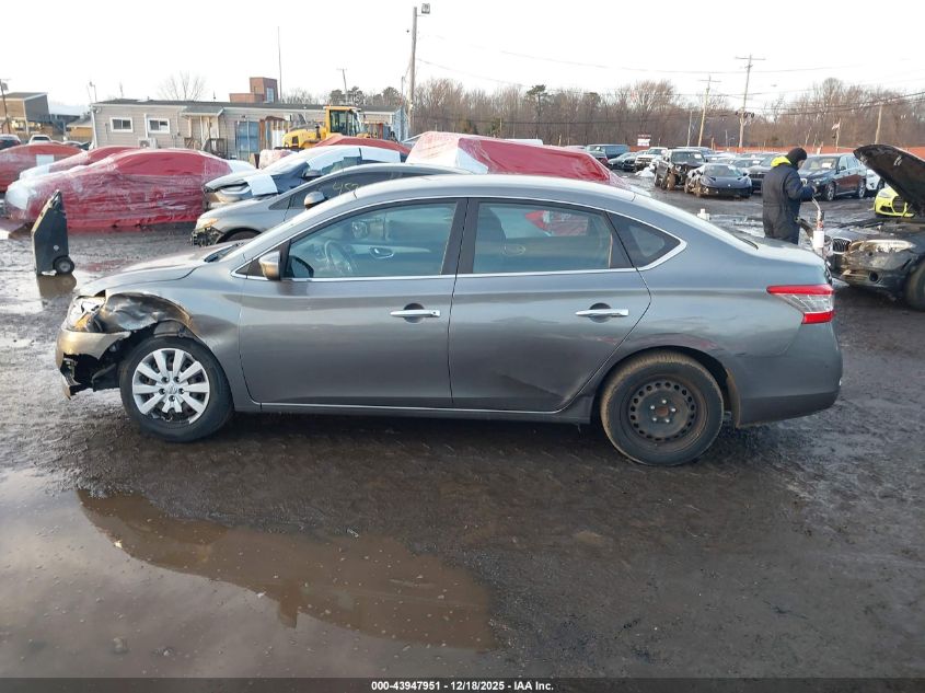 2015 Nissan Sentra S VIN: 3N1AB7AP9FY285026 Lot: 43947951