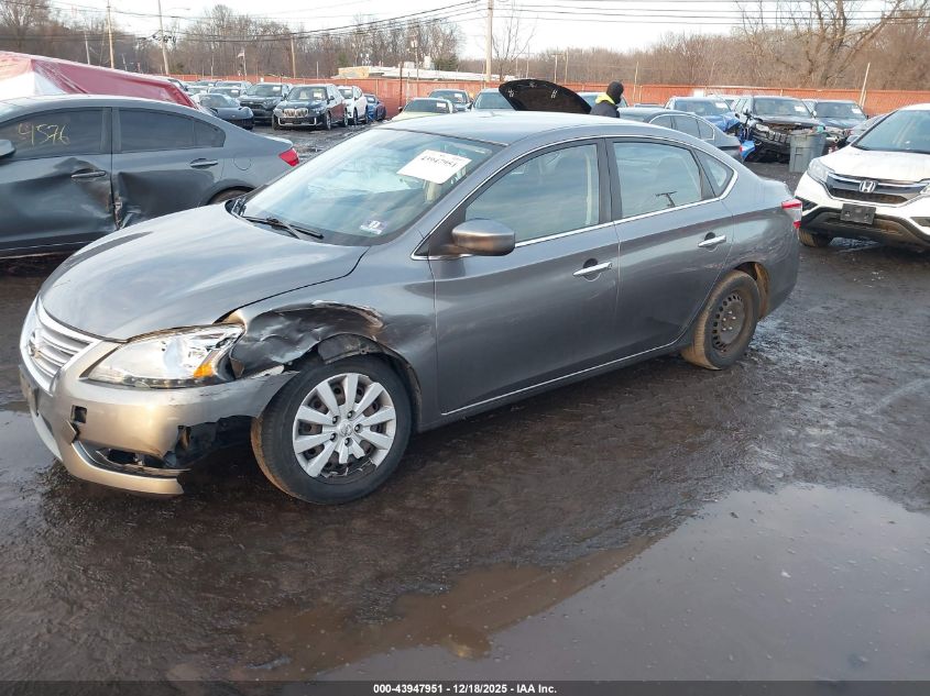2015 Nissan Sentra S VIN: 3N1AB7AP9FY285026 Lot: 43947951