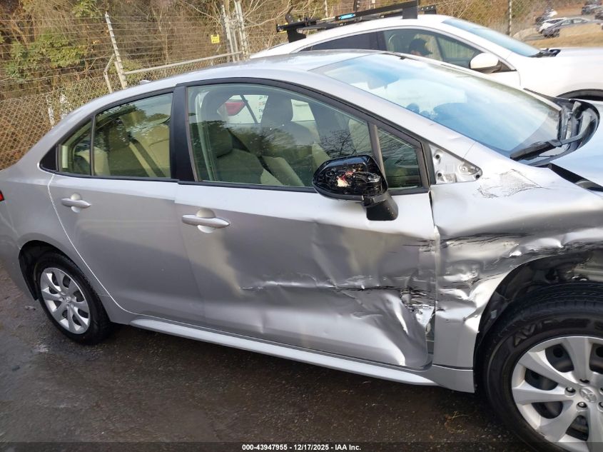 2022 Toyota Corolla Le VIN: JTDEPMAE7N3016379 Lot: 43947955