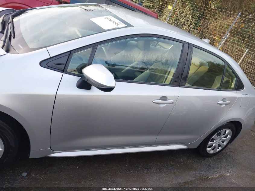 2022 Toyota Corolla Le VIN: JTDEPMAE7N3016379 Lot: 43947955