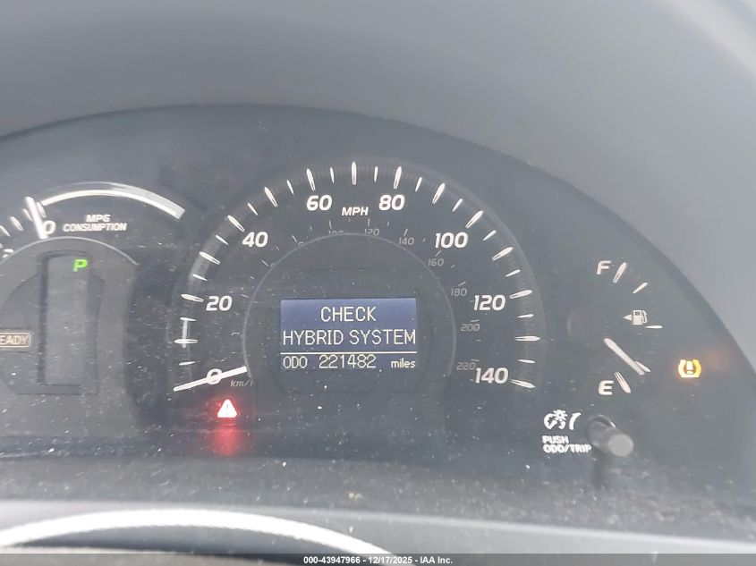 2009 Toyota Camry Hybrid VIN: 4T1BB46K59U065835 Lot: 43947966