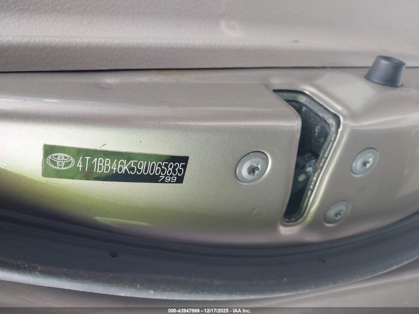 2009 Toyota Camry Hybrid VIN: 4T1BB46K59U065835 Lot: 43947966