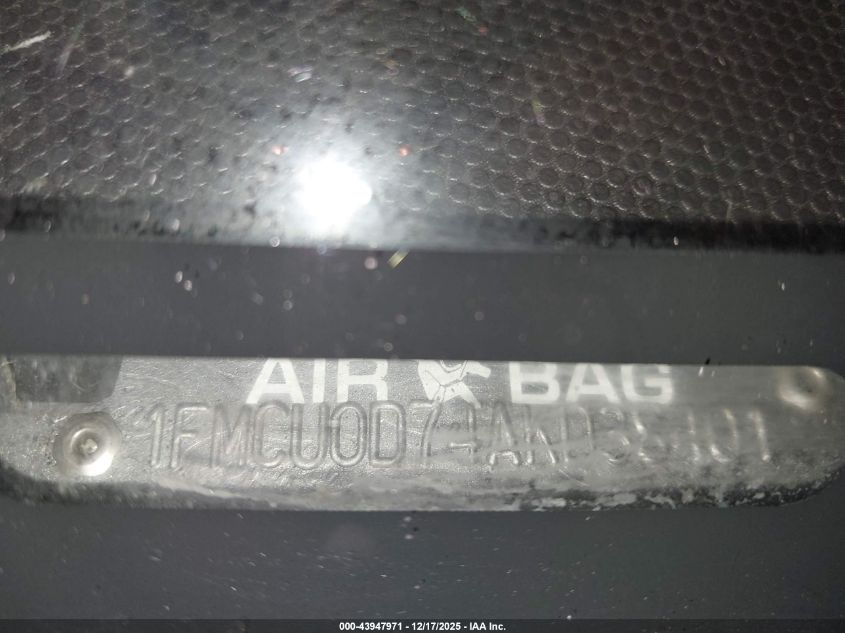 2010 Ford Escape Xlt VIN: 1FMCU0D74AKD38401 Lot: 43947971