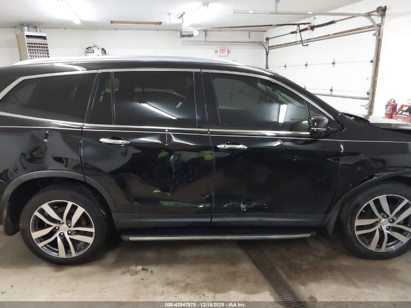 2017 Honda Pilot Elite VIN: 5FNYF6H08HB047640 Lot: 43947975