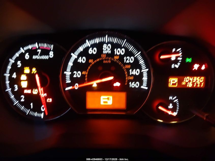 2010 Nissan Maxima 3.5 Sv VIN: 1N4AA5AP5AC857835 Lot: 43948003