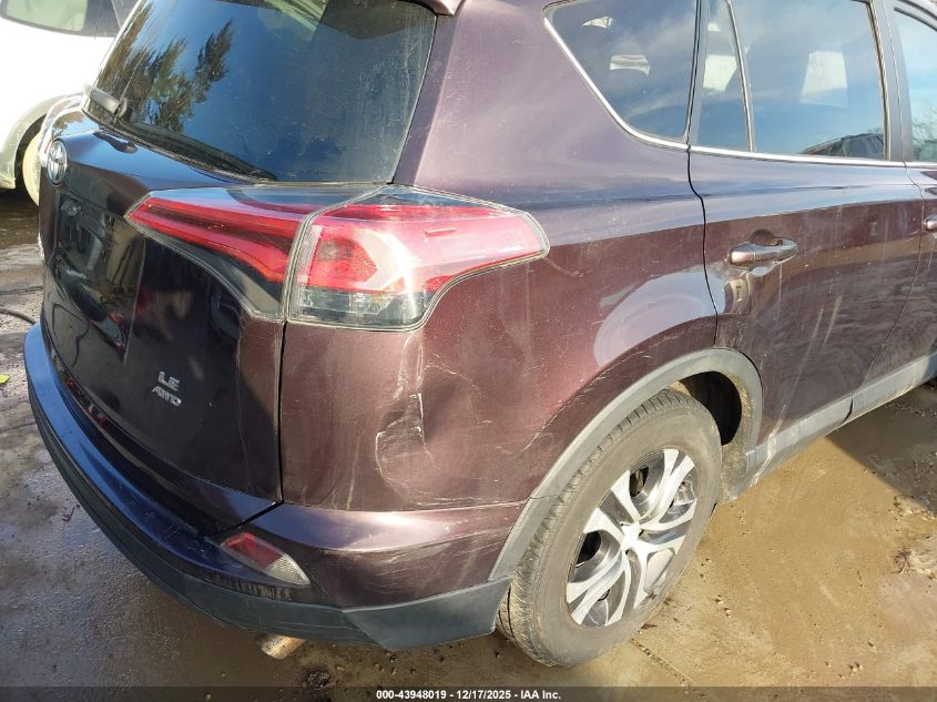 2018 Toyota Rav4 Le VIN: 2T3BFREV0JW805252 Lot: 43948019