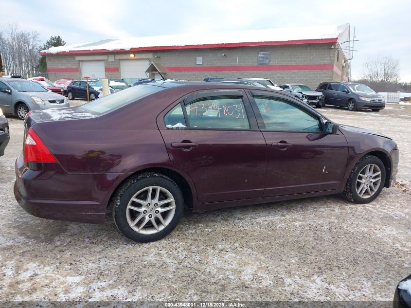 2011 Ford Fusion S VIN: 3FAHP0GAXBR124556 Lot: 43948031