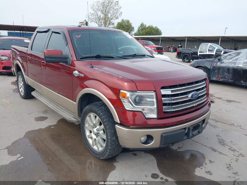 2014 Ford F-150 King Ranch VIN: 1FTFW1EF3EKE81675 Lot: 43948058