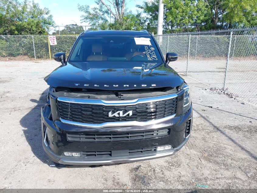 2022 Kia Telluride Sx VIN: 5XYP54HC7NG200655 Lot: 43948060