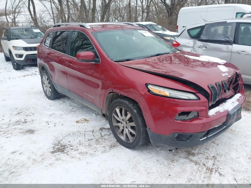2014 Jeep Cherokee Limited VIN: 1C4PJLDB4EW113642 Lot: 43948106