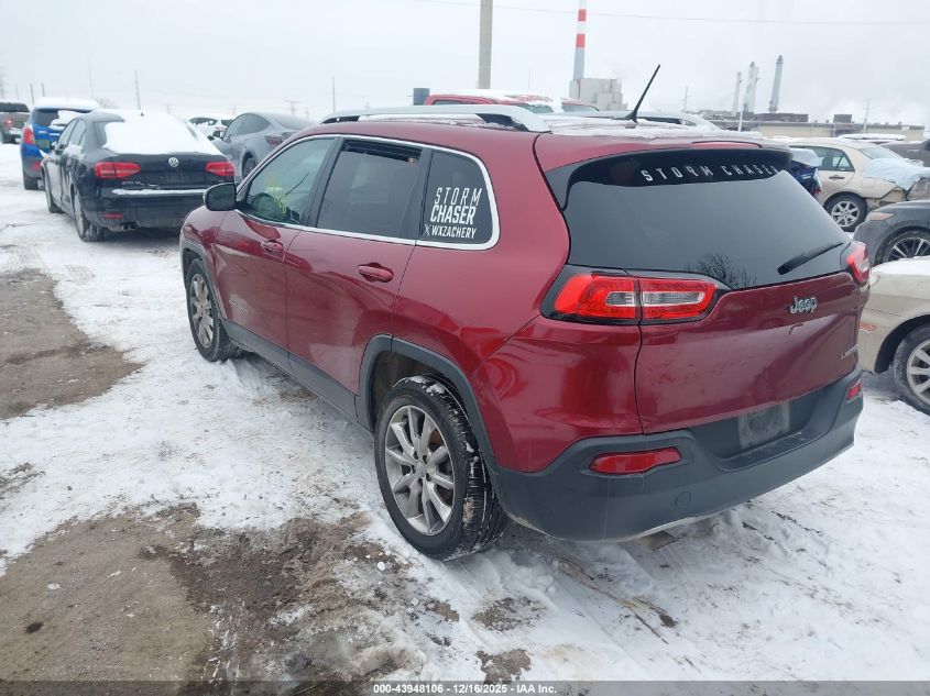 2014 Jeep Cherokee Limited VIN: 1C4PJLDB4EW113642 Lot: 43948106