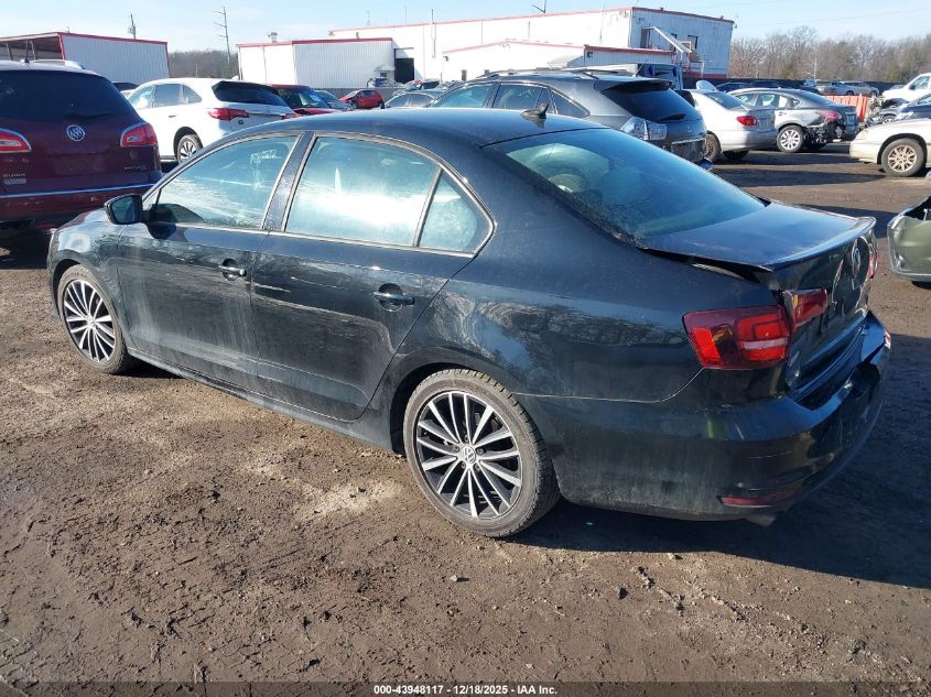 2016 Volkswagen Jetta 1.8T Sport VIN: 3VWD17AJ9GM308254 Lot: 43948117