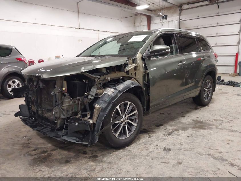 2017 Toyota Highlander Xle VIN: 5TDJZRFH8HS379589 Lot: 43948119