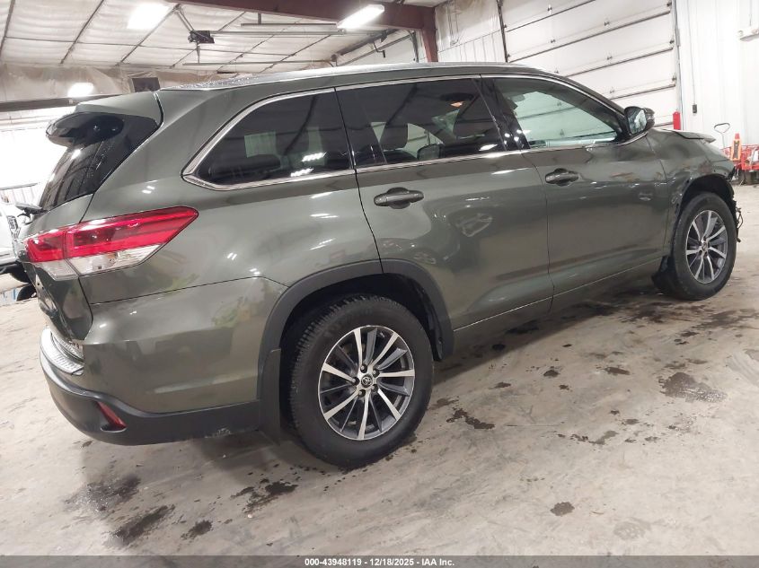2017 Toyota Highlander Xle VIN: 5TDJZRFH8HS379589 Lot: 43948119