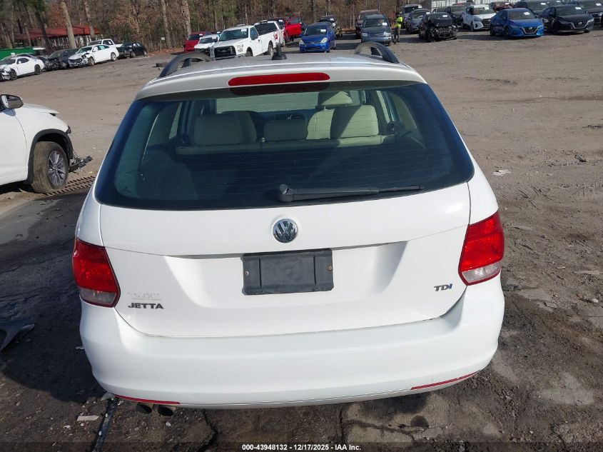 2013 Volkswagen Jetta Sportwagen 2.0L Tdi VIN: 3VWPL7AJ2DM694678 Lot: 43948132