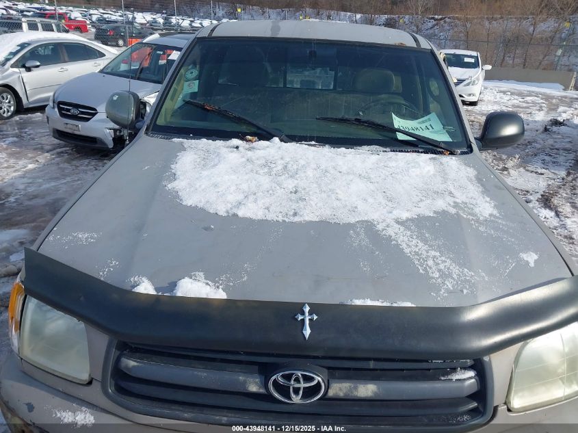 2001 Toyota Tundra VIN: 5TBJN32131S209558 Lot: 43948141