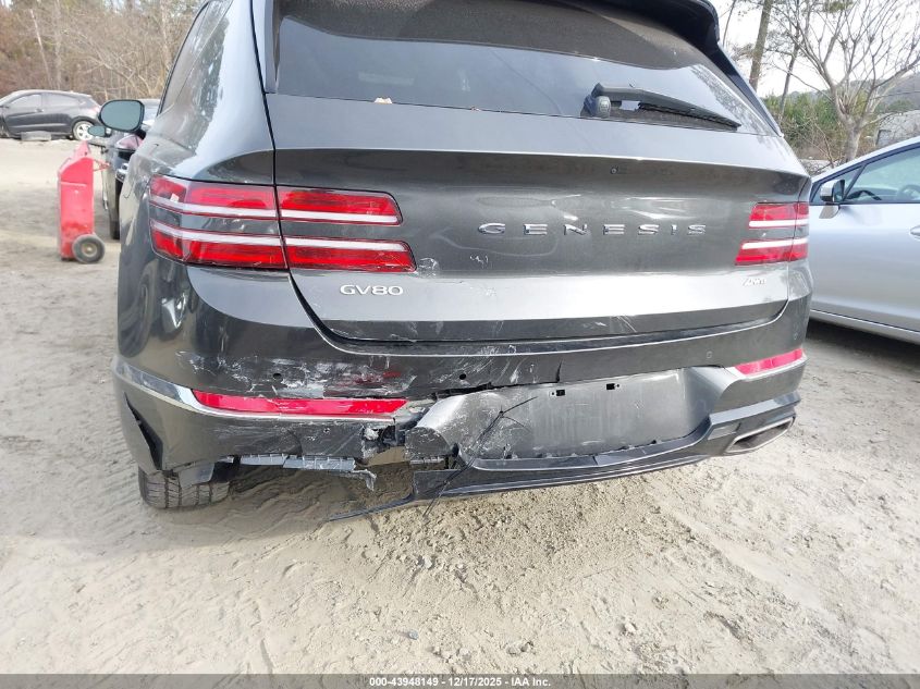 2024 Genesis Gv80 2.5T Awd VIN: KMUHBDSB1RU179283 Lot: 43948149