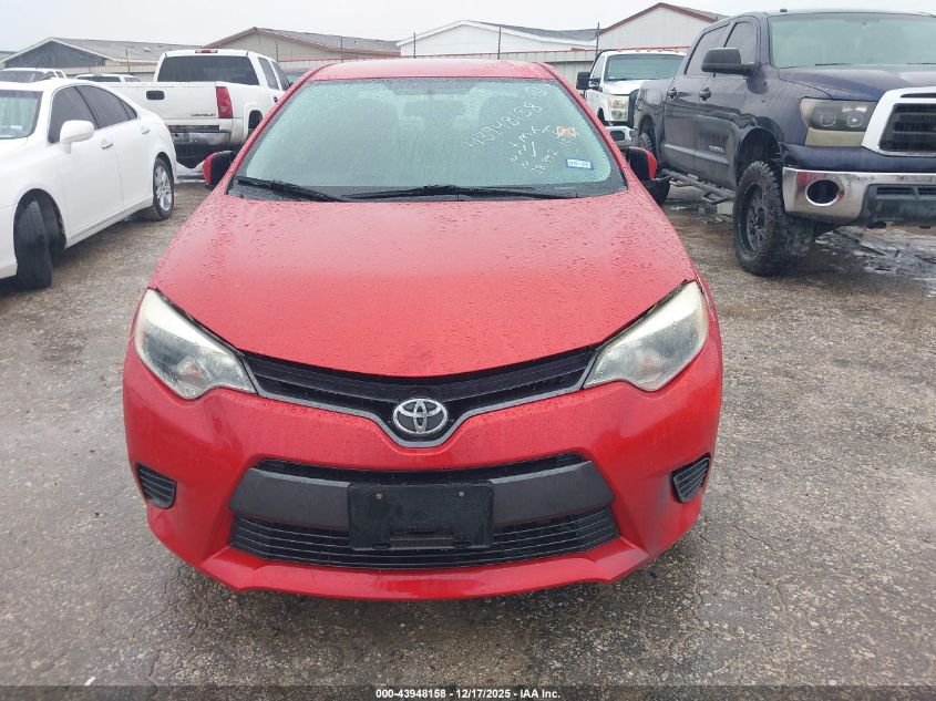 2016 Toyota Corolla Le VIN: 5YFBURHE4GP381448 Lot: 43948158