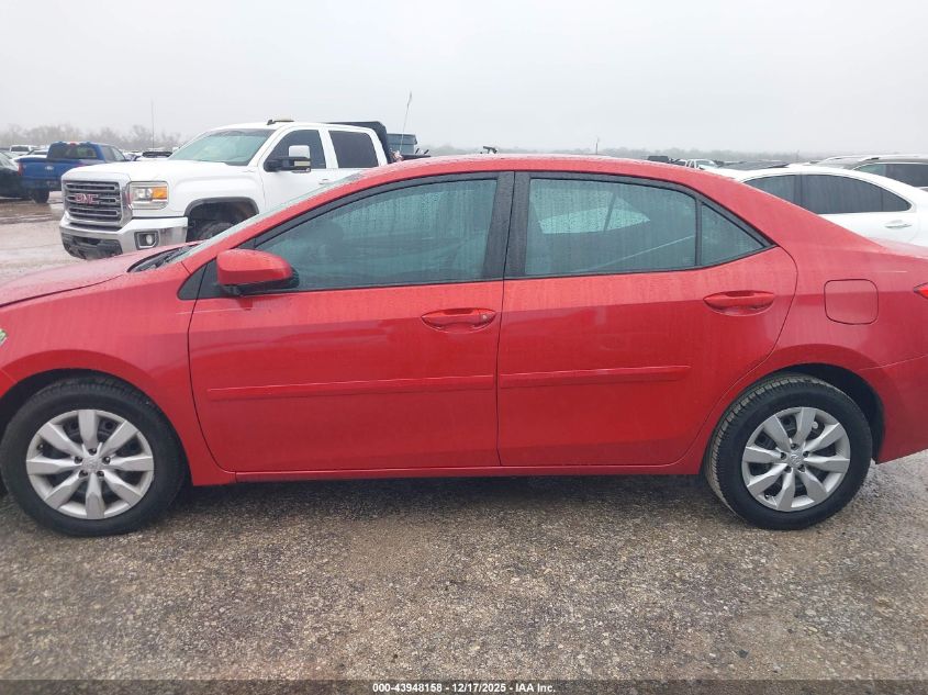 2016 Toyota Corolla Le VIN: 5YFBURHE4GP381448 Lot: 43948158