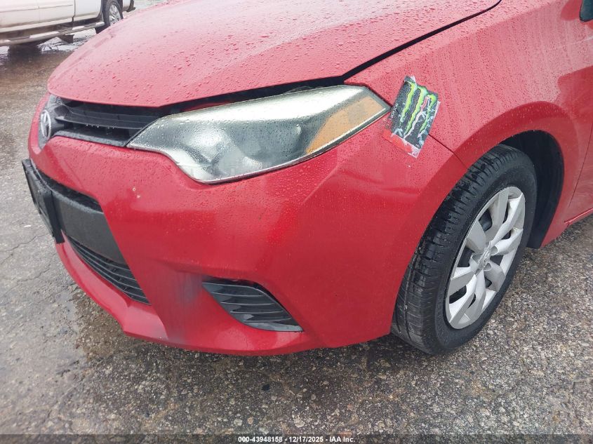 2016 Toyota Corolla Le VIN: 5YFBURHE4GP381448 Lot: 43948158