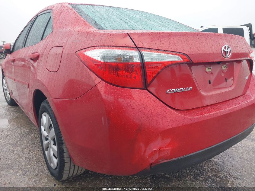 2016 Toyota Corolla Le VIN: 5YFBURHE4GP381448 Lot: 43948158